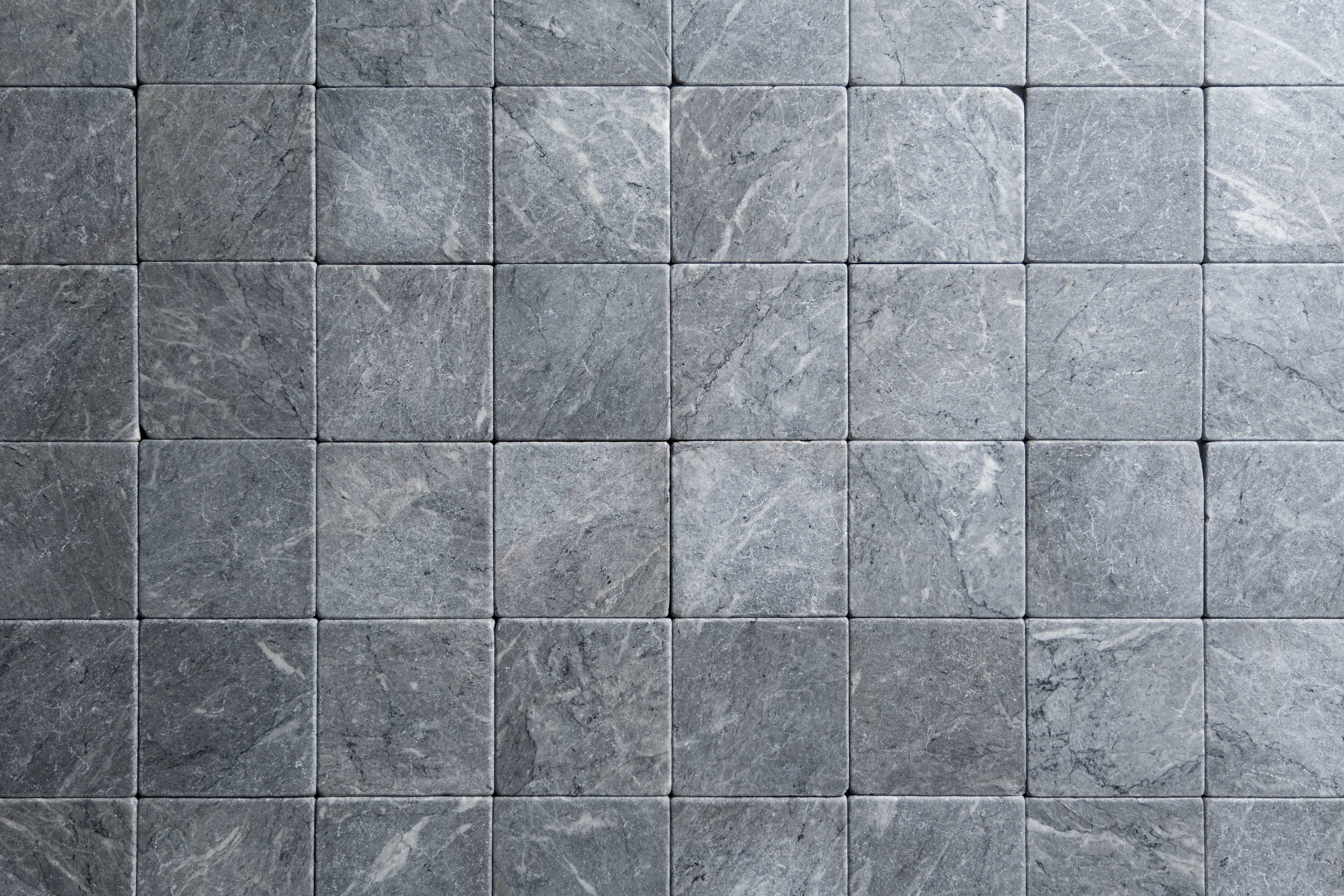 Riviera Gray tumbled marble tile