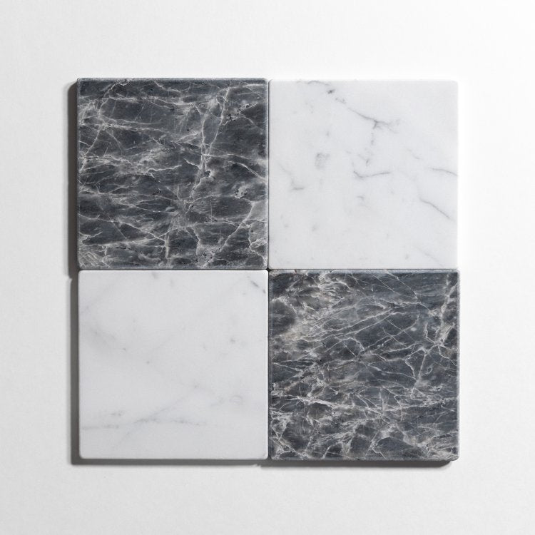 Riviera Gray Tumbled Marble Tile