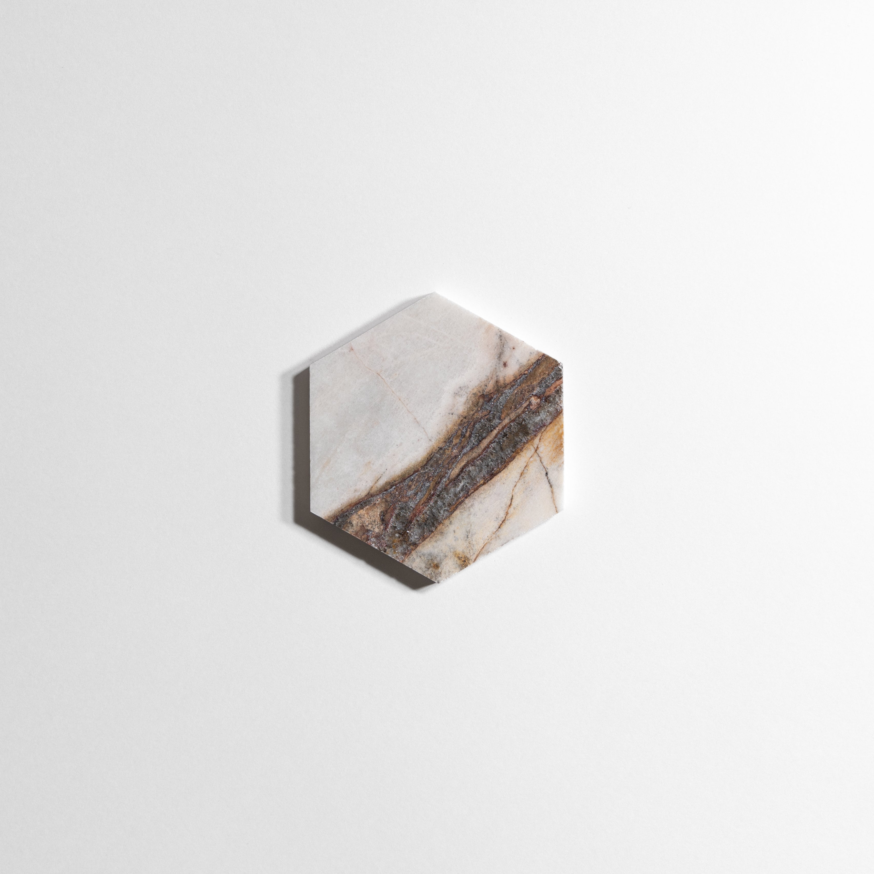 Rosewood  5" Hexagon Marble