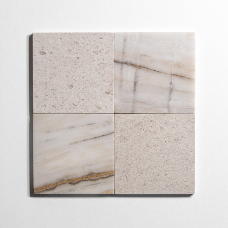 Checkered Marble Wall Tile