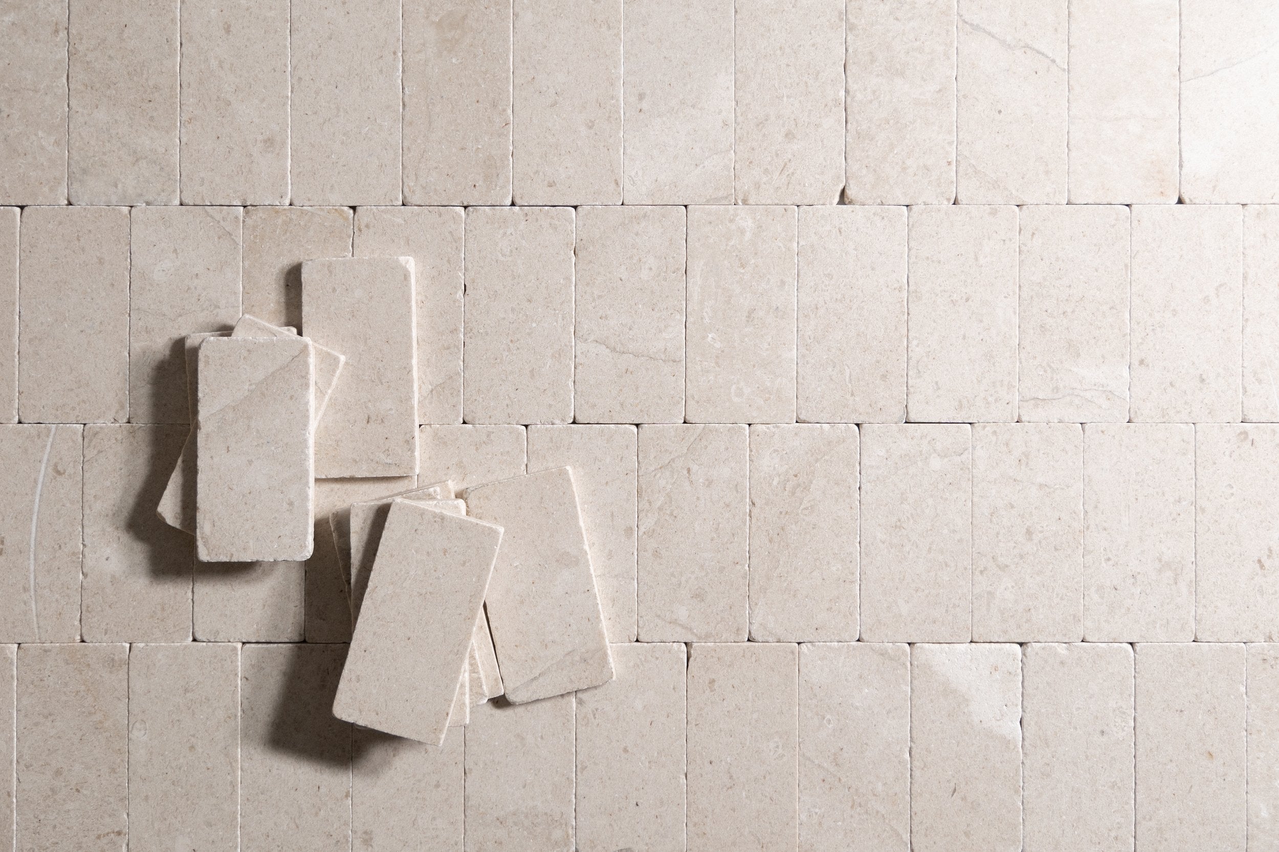 Sierra Limestone 3"x6" tumbled Tiles