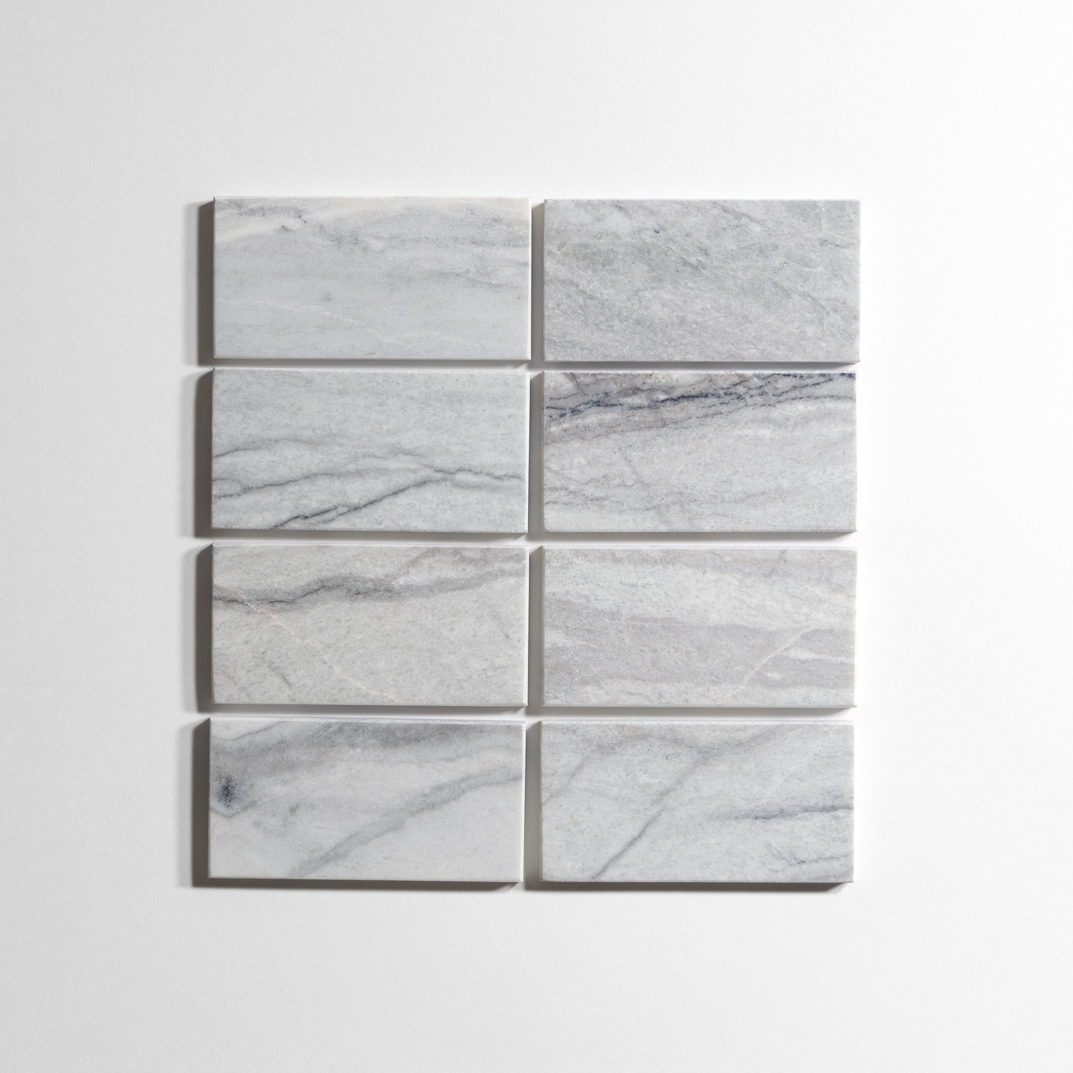 Silver Mist 3"x6" Marble Tiles