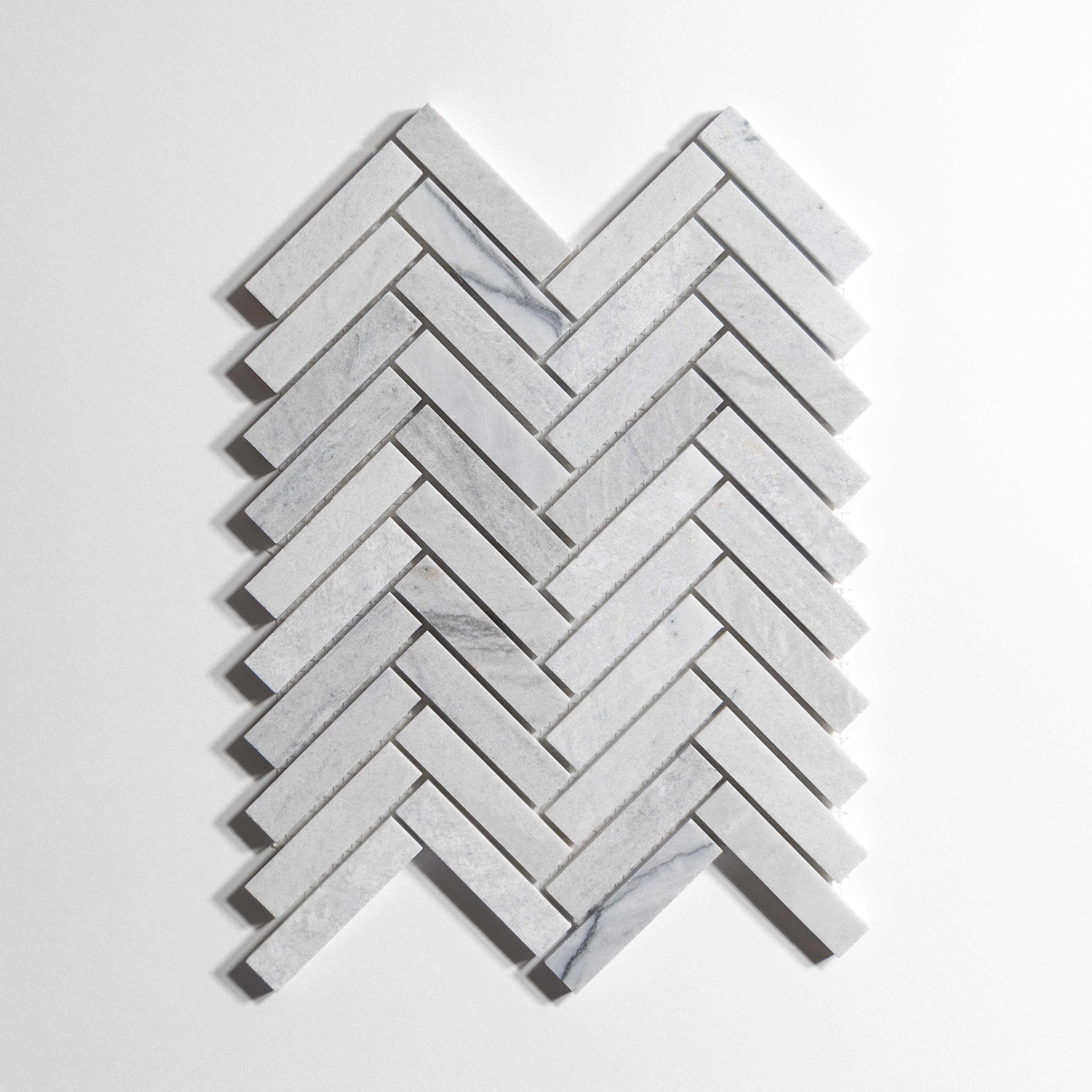 Silver Mist  Herringbone - Castelli Marble