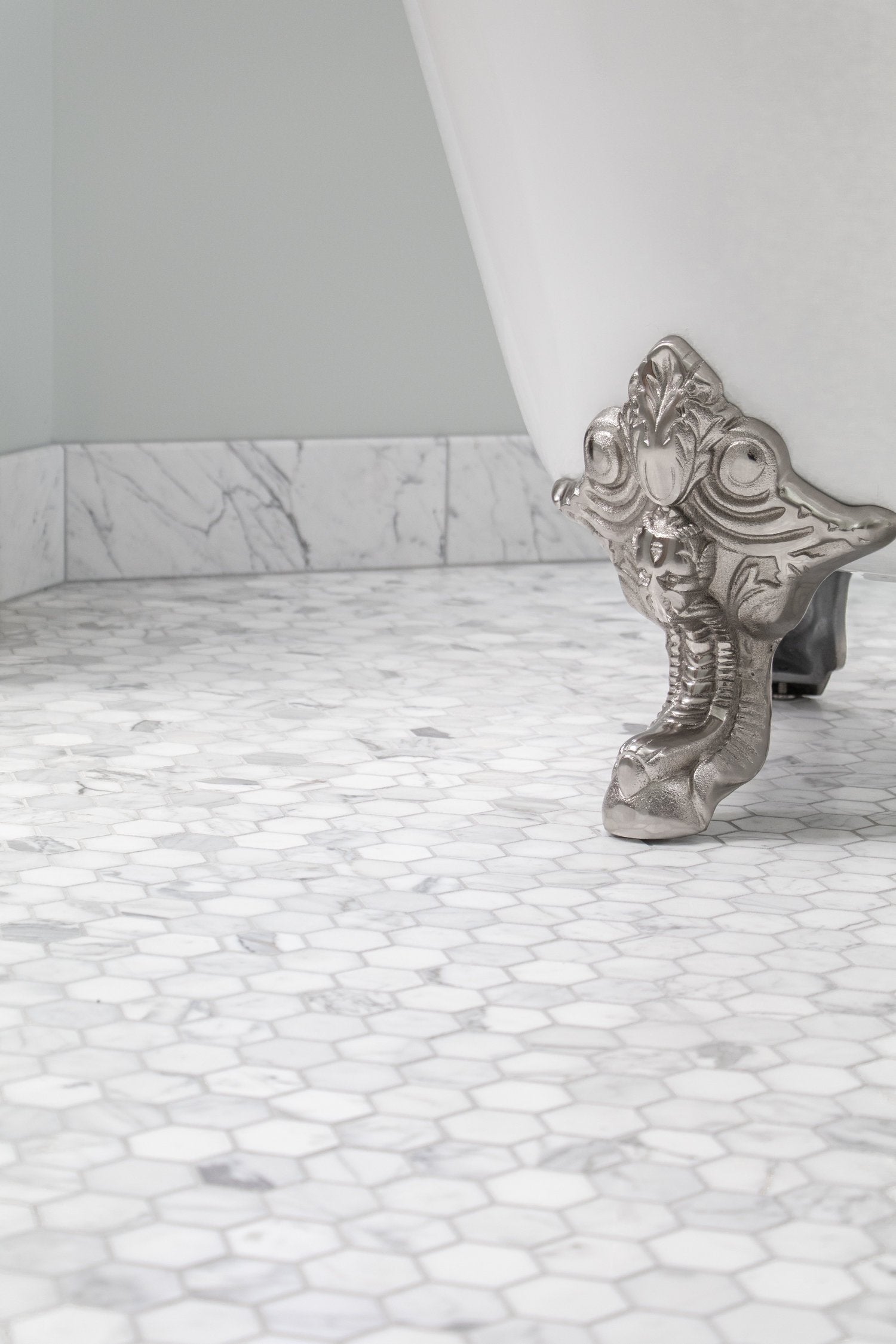 Statuary Hexagon Mosaic Tile USA