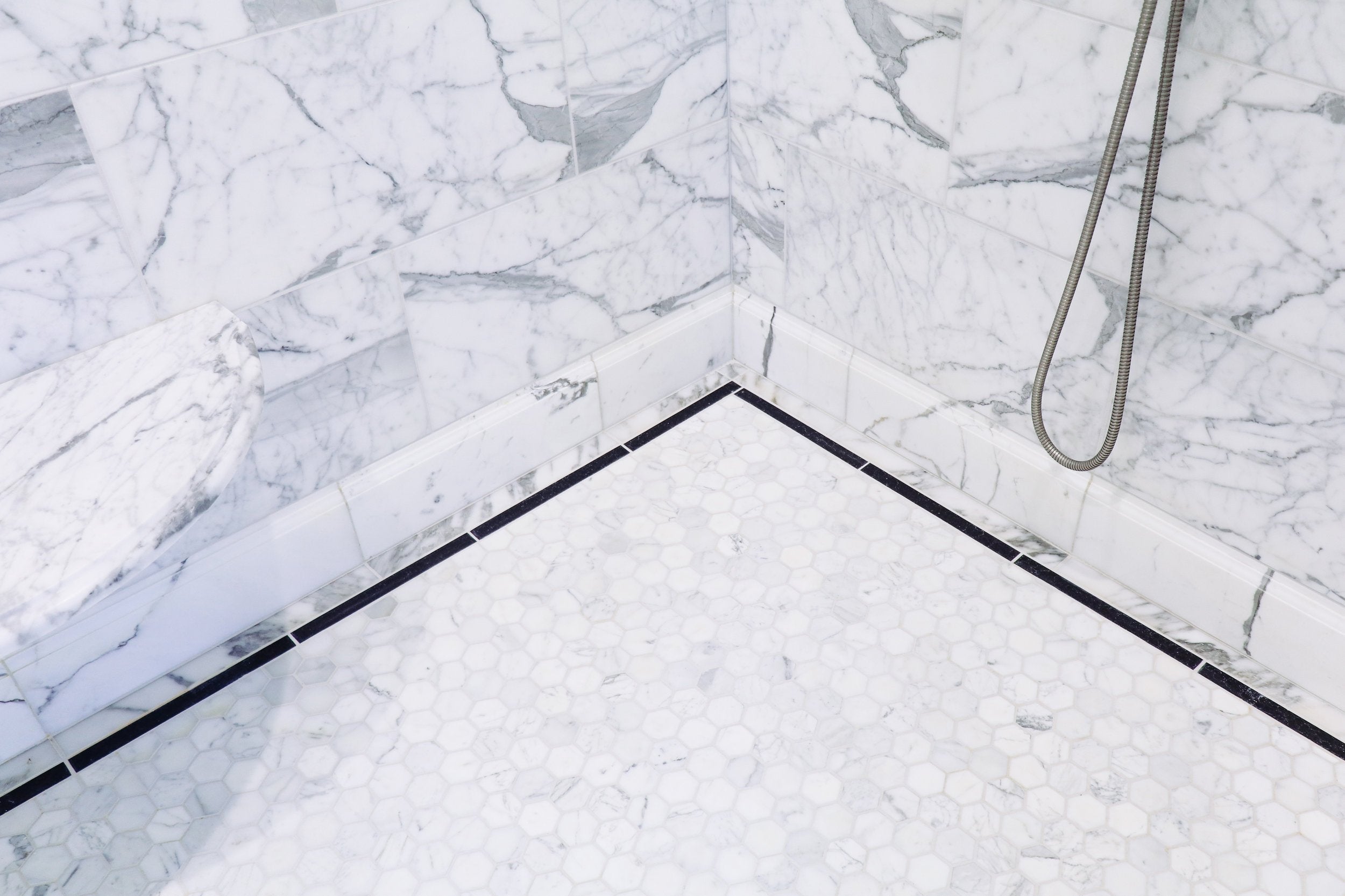 Statuary Hexagon Mosaic Tile USA