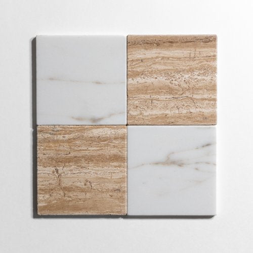Stonewood Checkered Marble Tile