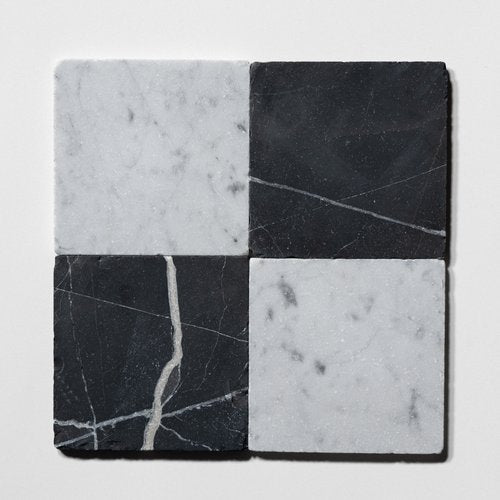 Ven. Carrara | Nero & Glacier White Marble