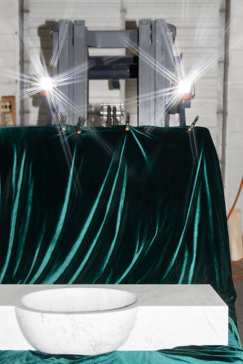Venatino Carrara Floating Sink - Castelli Marble