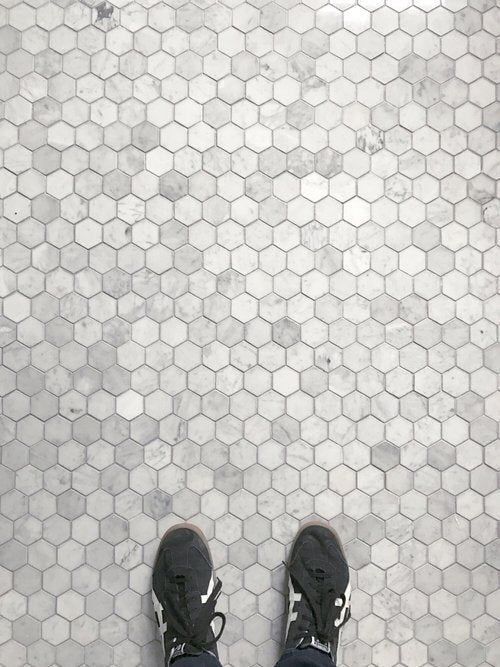Venatino Carrara Hexagon Marble TIle