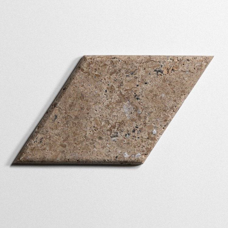 Chocolat 4"x8" Rhomboid - Castelli Marble