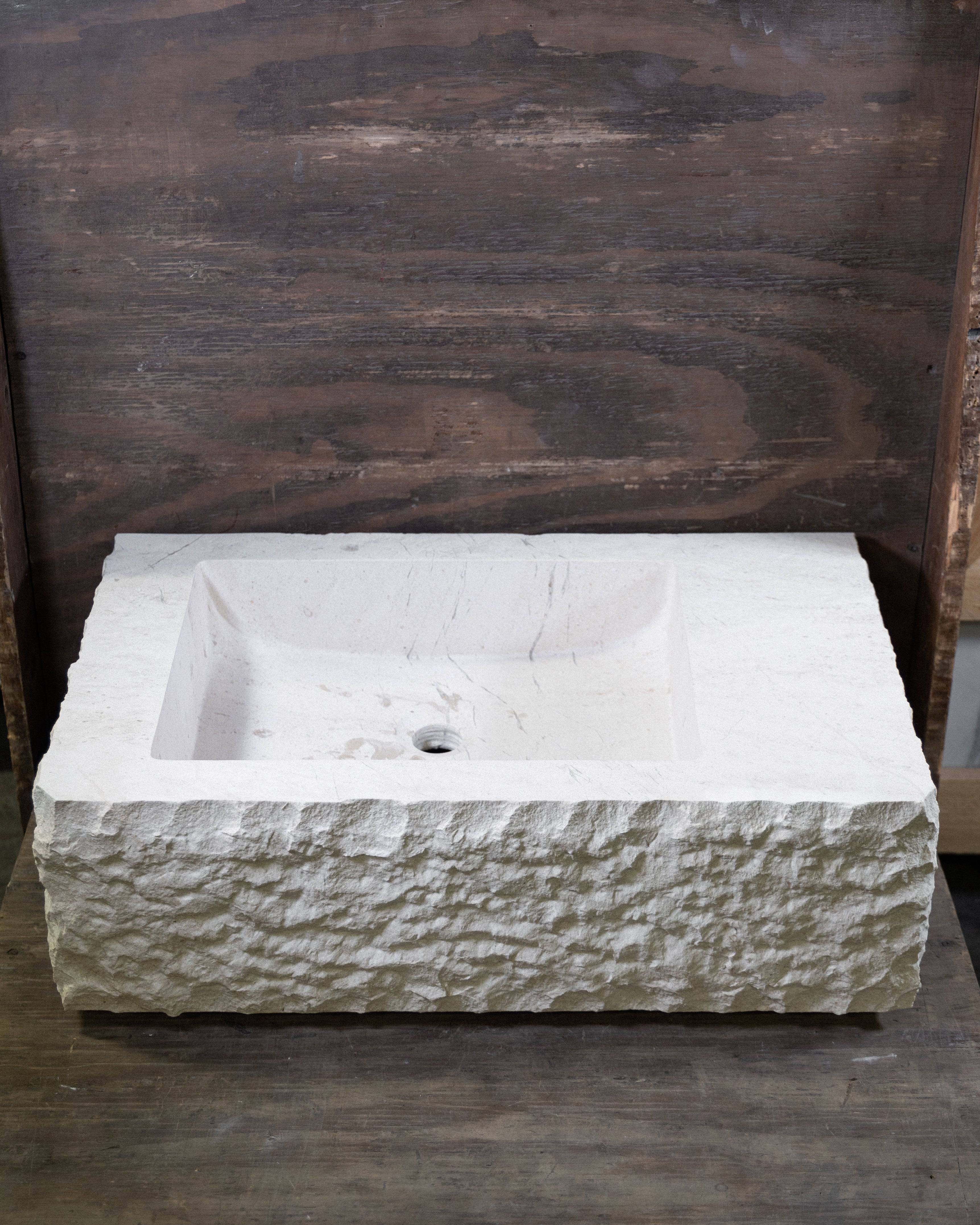 Crema Chiseled Sink - Castelli Marble