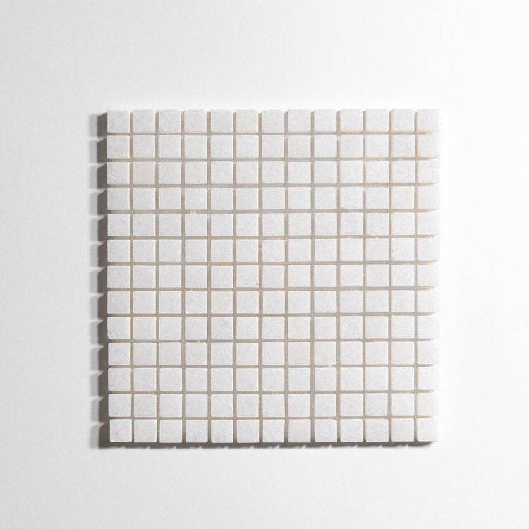 Crystal White 3/4" Marble Tile