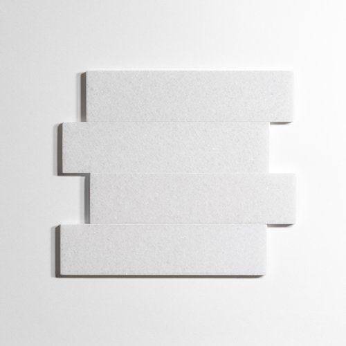 Crystal White 3" x 12" - Castelli Marble