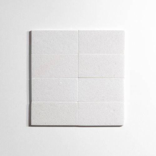 Crystal White 3" x 6" - Castelli Marble