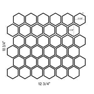 New St. Laurent Hexagon Mosaic Tiles