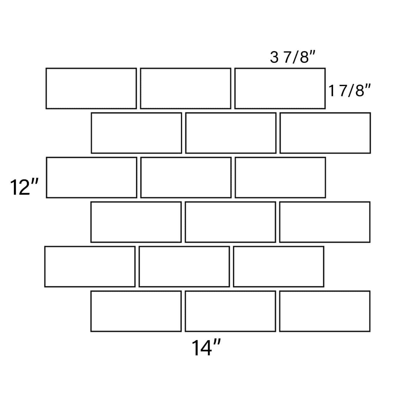 Calacatta 2" x 4" Brick - Castelli Marble