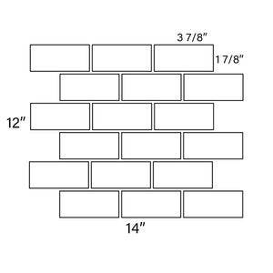 Durango Venato 2" x 4" Brick - Castelli Marble