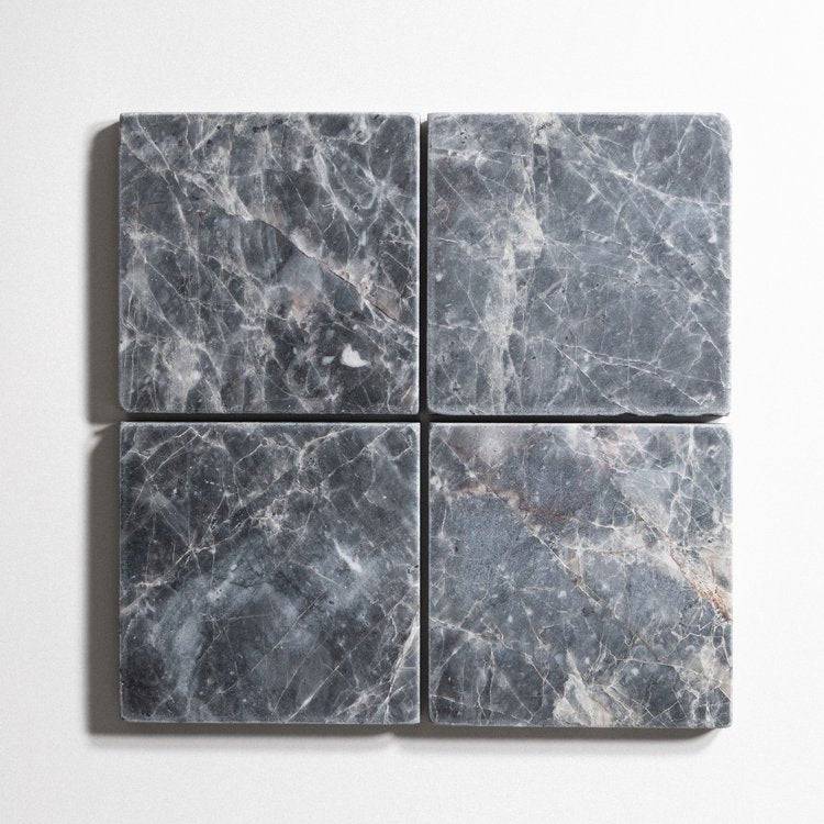 Crema & Riviera 6" x 6" Tumbled Pavers - Castelli Marble