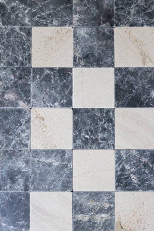 Crema & Riviera 6" x 6" Tumbled Pavers - Castelli Marble