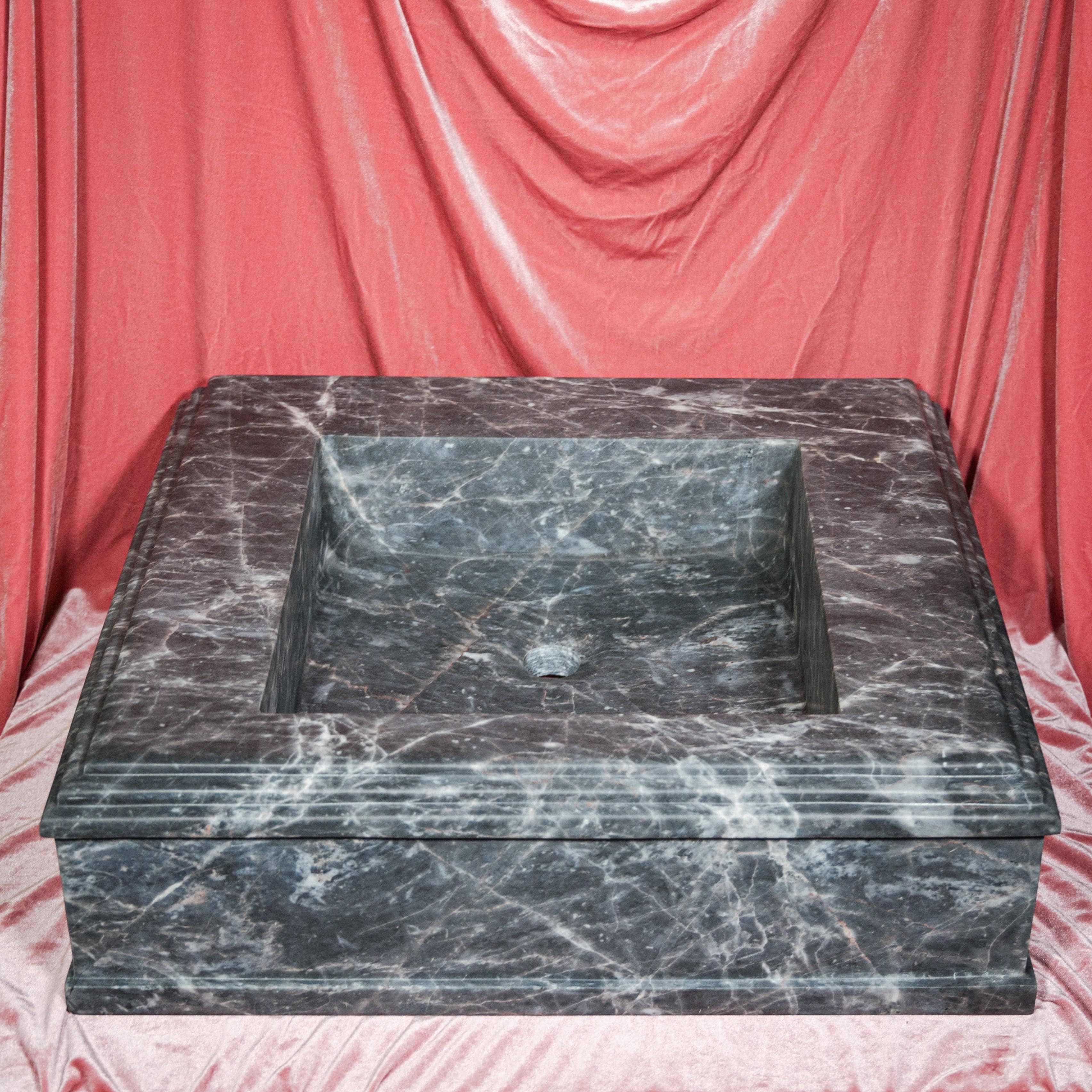 Gray marble tiles
