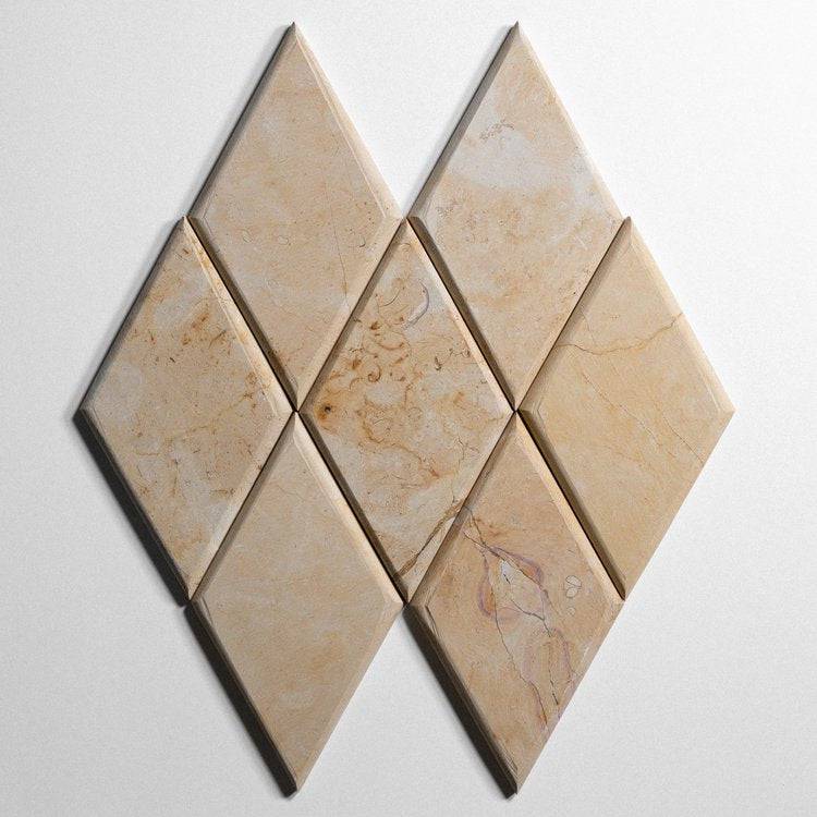 tile inc san mateo &  Rhomboid Marble Tiles