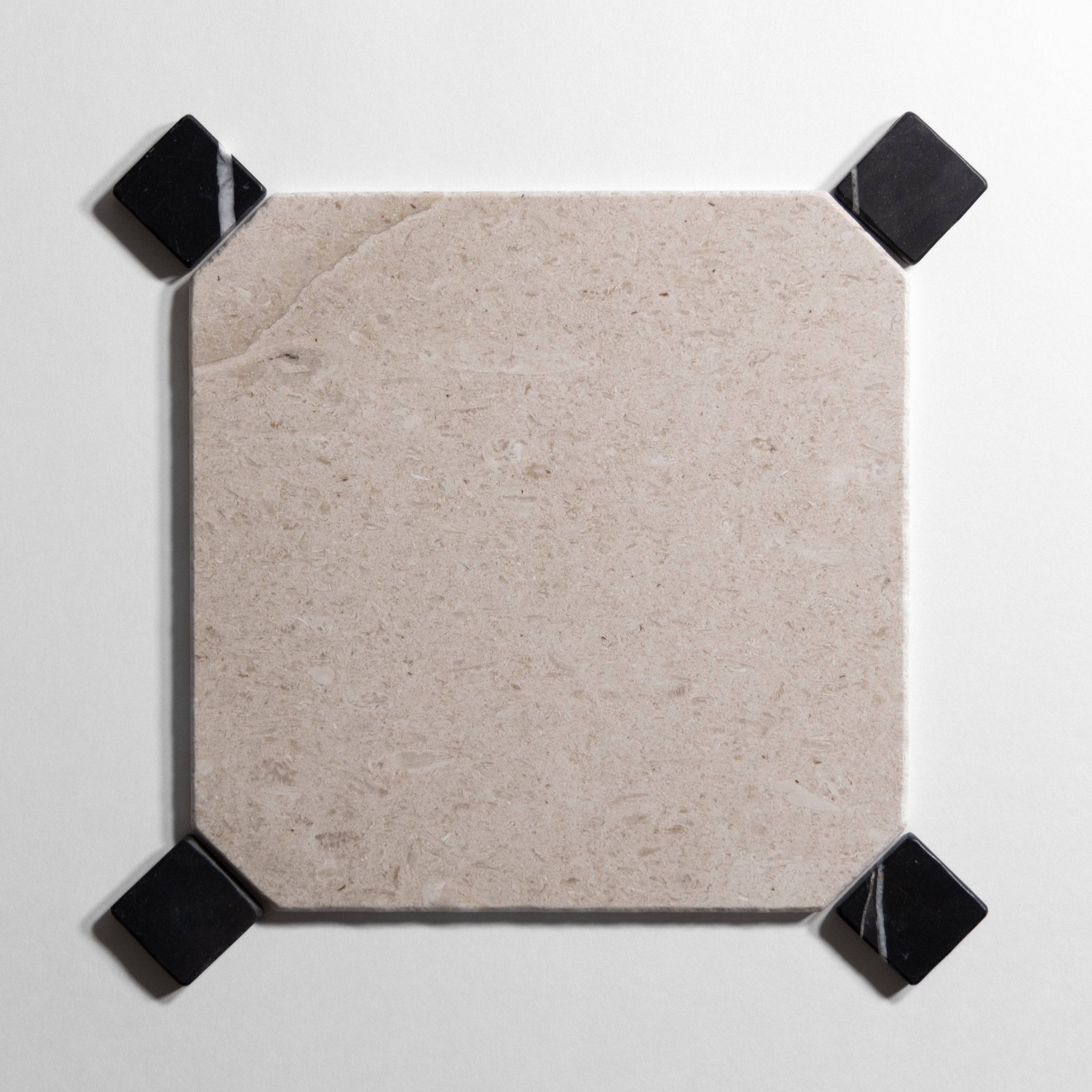 Sierra Limestone Tumbled 12" Octagon - Castelli Marble