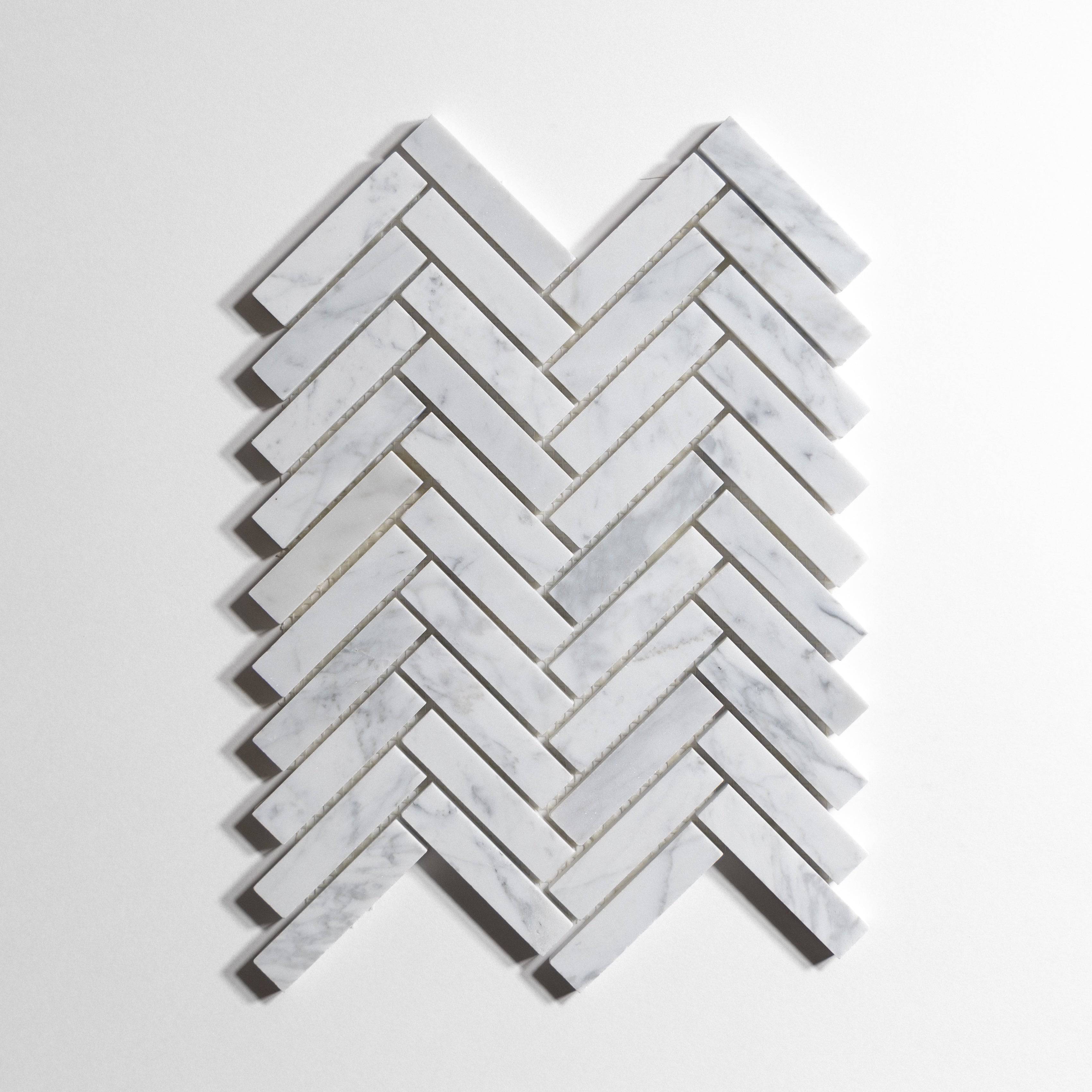 Statuary Herringbone - Castelli Marble