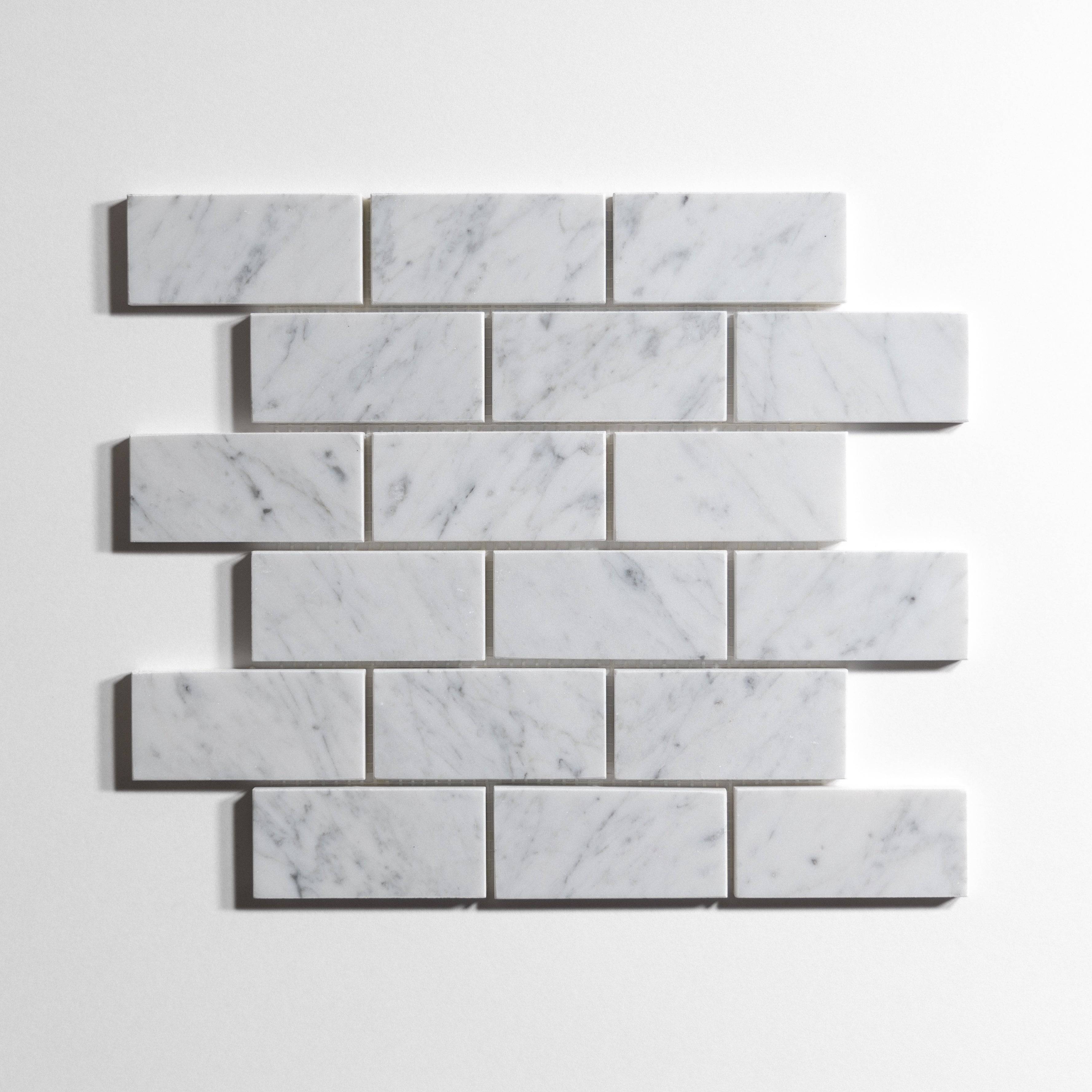 Statuary 2" x 4" Brick - Castelli Marble