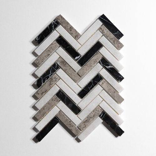 Taylor Herringbone Marble Tile